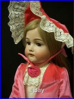 24 Antique German Bisque Head Doll KR Simon Halbig 403 Excellent Condition