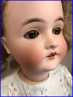 24 Antique Germany Bisque Queen Louise Blonde Wig WithBrown Sleep Eyes Jointed #S