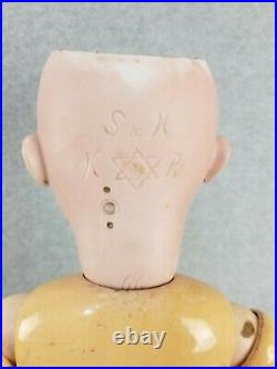 24 antique bisque head composition German Simon & Halbig Kammer Reinhardt Doll