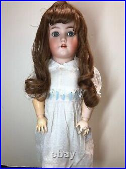 25 Antique German Bisque Doll Heinrich Handwerck S & H Beautiful Brunette #SC5
