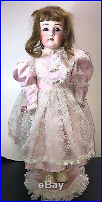 25 Antique Kestner Bisque Doll Germany #154 12 DEP Beautiful Brunette #SC5