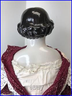 26.5 Antique German Alt Beck Gottschaulck ABG High Brow 1850-1860 China Doll L 26.5 Antique German Alt Beck Gottschaulck ABG High Brow 1850-1860 China Doll L