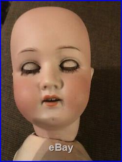 26 Antique German Bisque Head heubach Doll