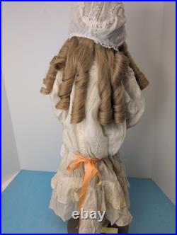 26 Antique German Kestner DEP 154 Bisque Doll Leather Body Blonde SL BL Eye #L