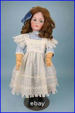 26 Mein Liebling KR 117'Emma' German Bisque Antique Doll with Great Pinafore