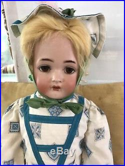 27 Antique German Bisque Head Doll K&R 403