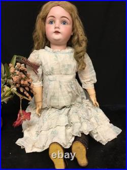 27 Antique German Kestner Bisque Doll Sleep eyes, Original Ball Jointed Body
