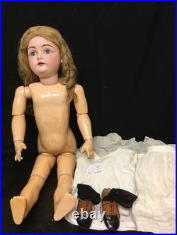 27 Antique German Kestner Bisque Doll Sleep eyes, Original Ball Jointed Body