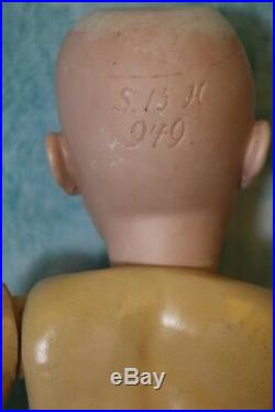 27 Inch Simon and Halbig 949 Closed Mouth German Character Doll Antique Clothing