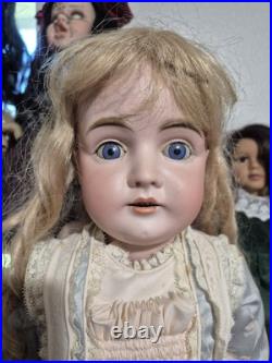 29 Antique Kestner 164 M 15¾ German Bisque Head Doll. Vintage blonde wig