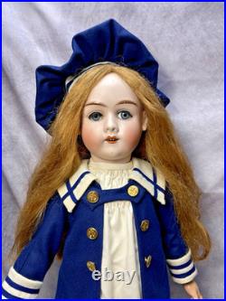 29 Max Handwerck Antique German Doll in Hand Made Sailor Dress FG-56