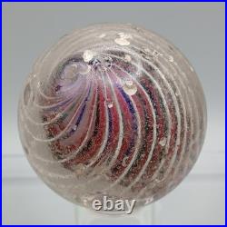 2.1 Antique German 3-Stage Caged Solid Core Swirl Marble-UV-Black Ribbon- #Q127