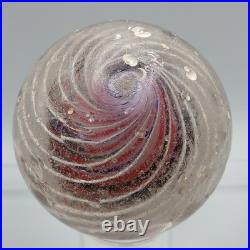 2.1 Antique German 3-Stage Caged Solid Core Swirl Marble-UV-Black Ribbon- #Q127