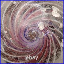 2.1 Antique German 3-Stage Caged Solid Core Swirl Marble-UV-Black Ribbon- #Q127