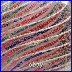 2.1 Antique German 3-Stage Caged Solid Core Swirl Marble-UV-Black Ribbon- #Q127