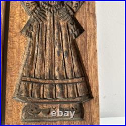 2 Vintage Antique Carved Wooden Dutch German Speculaas Springerle Cookie Mold 2 Vintage Antique Carved Wooden Dutch German Speculaas Springerle Cookie Mold