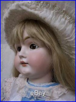 32 Antique German Kestner Bisque Doll 146 Pale Bisque Sleep Eyes -Hairlines