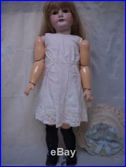 32 Antique German Kestner Bisque Doll 146 Pale Bisque Sleep Eyes -Hairlines