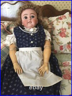 36 inch antique doll by Simon Halbig Doll Co. Circa 1900-1920bisque socket head