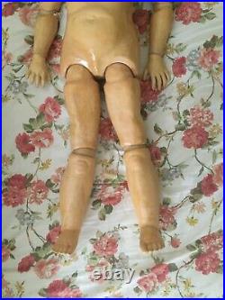 36 inch antique doll by Simon Halbig Doll Co. Circa 1900-1920bisque socket head
