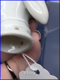 3.25 Antique German Bisque Half 1/2 Doll Lady With Vintage Wig CC