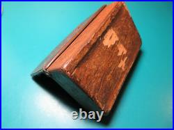 4 Antique German Birch Bark Snuff Box F. Schiller Portrait vintage RARE