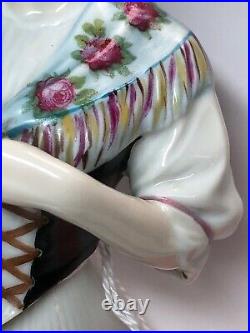 5.5 Antique German Porcelain Half 1/2 Doll Goebel Beautiful Lady In Corset #CC