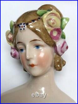5 Antique German Porcelain Half 1/2 Doll Goebel Austmin Dancer Elssier #SE