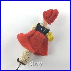 5 German BAPS Rod Puppets Lot Vintage Antique