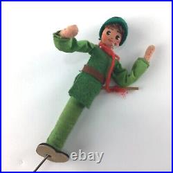 5 German BAPS Rod Puppets Lot Vintage Antique