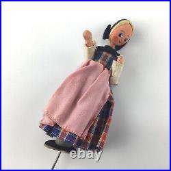 5 German BAPS Rod Puppets Lot Vintage Antique