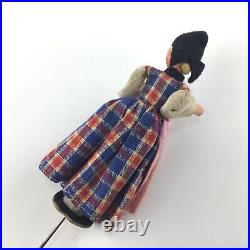 5 German BAPS Rod Puppets Lot Vintage Antique
