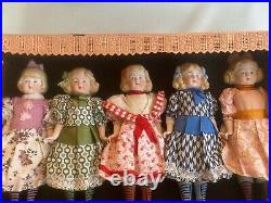 5 antique porcelain dolls in the O. K A. W. Kister Limbach