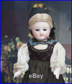 6 1/2 Rare Antique German All-Bisque Doll by Kestner with closed mouth