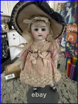 6.5 Antique German Kestner All Bisque 150 Sleep Eyes Dollhouse Doll Orig Wig 6.5 Antique German Kestner All Bisque 150 Sleep Eyes Dollhouse Doll Orig Wig
