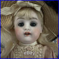 6.5 Antique German Kestner All Bisque 150 Sleep Eyes Dollhouse Doll Orig Wig 6.5 Antique German Kestner All Bisque 150 Sleep Eyes Dollhouse Doll Orig Wig