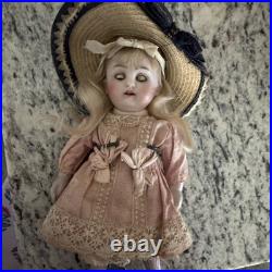 6.5 Antique German Kestner All Bisque 150 Sleep Eyes Dollhouse Doll Orig Wig 6.5 Antique German Kestner All Bisque 150 Sleep Eyes Dollhouse Doll Orig Wig
