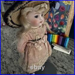 6.5 Antique German Kestner All Bisque 150 Sleep Eyes Dollhouse Doll Orig Wig 6.5 Antique German Kestner All Bisque 150 Sleep Eyes Dollhouse Doll Orig Wig