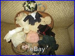 6 Antique Closed Mouth Simon &Halbig Doll, Ball Jtd. Body & Wardrobe