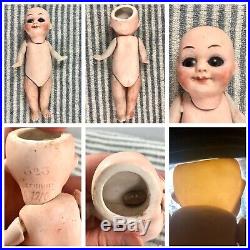 6 Antique German All Bisque Armand Marseilles 323 Googly Doll! Adorable! 18089