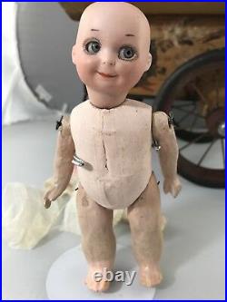7 Antique Bisque Head Googly Nobbikid Doll AM 253 Circa 1920