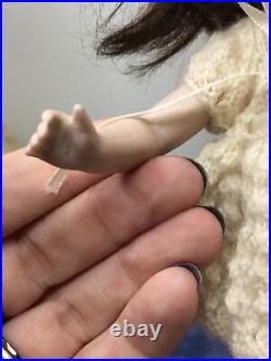 7 Antique German All Bisque Doll 208 BR Stationary Glass Eyes Jointed Limb CB 7 Antique German All Bisque Doll 208 BR Stationary Glass Eyes Jointed Limb CB