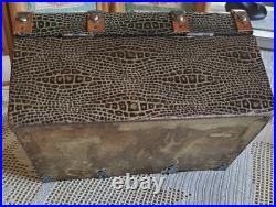 7 Antique German Bisque Head Doll With Trunk & Wardrobe 7 Antique German Bisque Head Doll With Trunk & Wardrobe