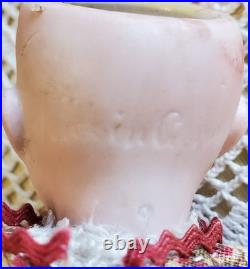 7 Antique German Bisque Head Doll With Trunk & Wardrobe