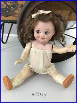7 Antique German Bisque Head Googly Doll A M 323