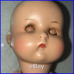 7 Antique German Painted Bisque Head Doll Googly AM JUST ME! Composition