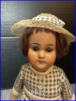 8 1/2 Antique GERMAN Gebruder Knoch All Bisque Doll