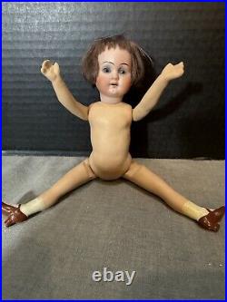 8 1/2 Antique GERMAN Gebruder Knoch All Bisque Doll