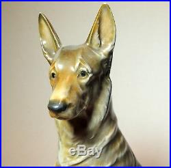 8 Antique vtg 1930s-40s Rosenthal GERMAN SHEPHERD Dog Figurine by Diller 1913