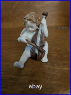 8 PIECE ANTIQUE CHERUB ANGEL BAND MUSICIAN Kister Scheib 19thC GERMAN PORCELAIN